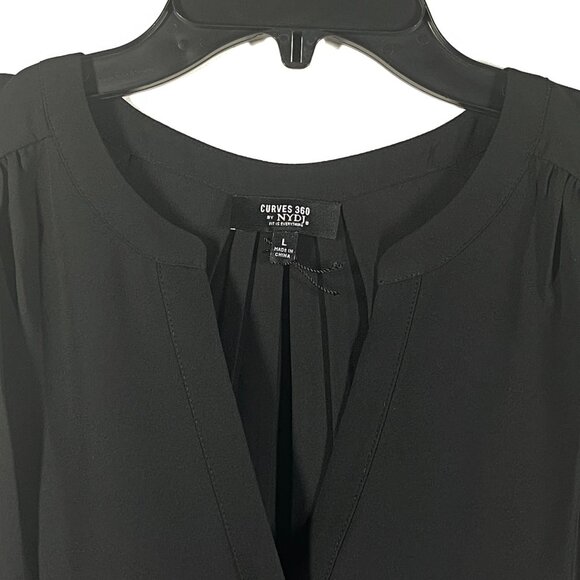 Curves 360 by NYDJ Perfect Sleeveless Blouse - Black Size Medium - Picture 8 of 10